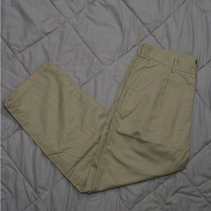Relaxed Fit, Size 34 Waist, Light Sage H&M Pleated Pants
